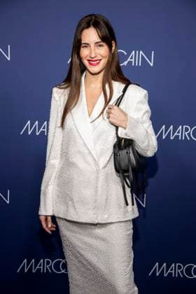 Gala Gonzalez as a guest on the red carpet at the Marc Cain Fashion Show Echo of now at Funkhaus Berlin on 30 01 2028 Berlin Germany