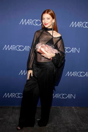 Ada Fijal as a guest on the red carpet at the Marc Cain Fashion Show Echo of now at Funkhaus Berlin on 30 01 2028 Berlin Germany