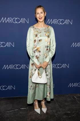 Kelly Rutherford as a guest on the red carpet at the Marc Cain Fashion Show Echo of now at Funkhaus Berlin on 30 01 2028 Berlin Germany
