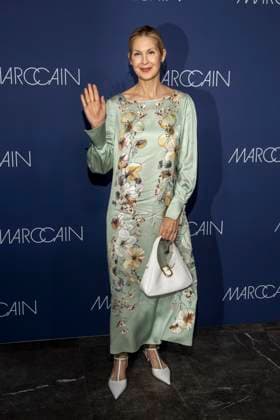 Kelly Rutherford as a guest on the red carpet at the Marc Cain Fashion Show Echo of now at Funkhaus Berlin on 30 01 2028 Berlin Germany