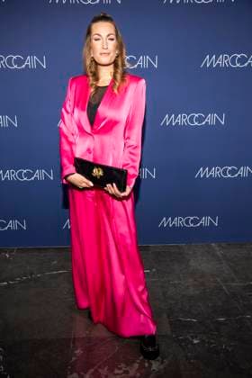 Denise Schindler as a guest on the red carpet at the Marc Cain Fashion Show Echo of now at Funkhaus Berlin on 30 01 2028 Berlin Germany