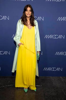Marvy Rieder as a guest on the red carpet at the Marc Cain Fashion Show Echo of now at Funkhaus Berlin on 30 01 2028 Berlin Germany