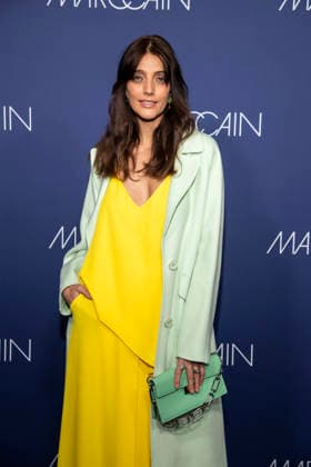 Marvy Rieder as a guest on the red carpet at the Marc Cain Fashion Show Echo of now at Funkhaus Berlin on 30 01 2028 Berlin Germany