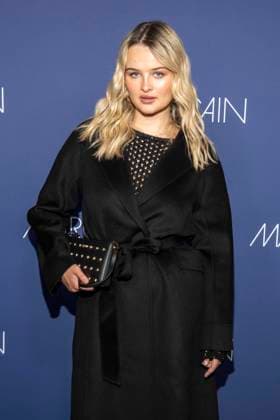 Nele Ludowig Roeffen as a guest on the red carpet at the Marc Cain Fashion Show Echo of now at Funkhaus Berlin on 30 01 2028 Berlin Germany