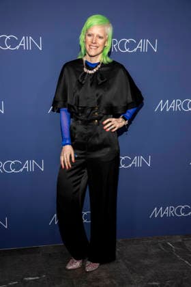 Johanna Keimeyer as a guest on the red carpet at the Marc Cain Fashion Show Echo of now at Funkhaus Berlin on 30 01 2028 Berlin Germany