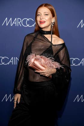 Ada Fijal as a guest on the red carpet at the Marc Cain Fashion Show Echo of now at Funkhaus Berlin on 30 01 2028 Berlin Germany