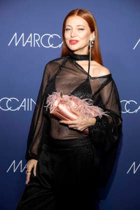 Ada Fijal as a guest on the red carpet at the Marc Cain Fashion Show Echo of now at Funkhaus Berlin on 30 01 2028 Berlin Germany