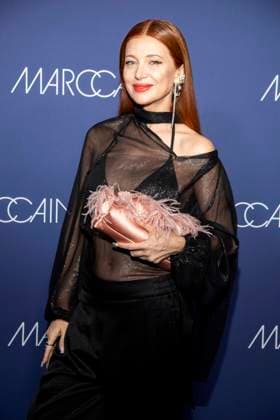 Ada Fijal as a guest on the red carpet at the Marc Cain Fashion Show Echo of now at Funkhaus Berlin on 30 01 2028 Berlin Germany