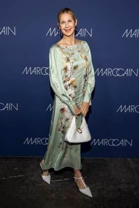 Kelly Rutherford as a guest on the red carpet at the Marc Cain Fashion Show Echo of now at Funkhaus Berlin on 30 01 2028 Berlin Germany
