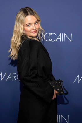 Nele Ludowig Roeffen as a guest on the red carpet at the Marc Cain Fashion Show Echo of now at Funkhaus Berlin on 30 01 2028 Berlin Germany