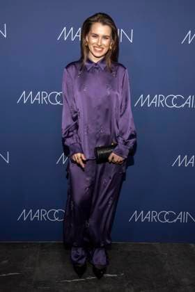 Anna Maria Sieklucka as a guest on the red carpet at the Marc Cain Fashion Show Echo of now at Funkhaus Berlin on 30 01 2028 Berlin Germany