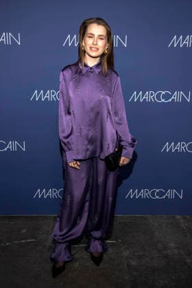 Anna Maria Sieklucka as a guest on the red carpet at the Marc Cain Fashion Show Echo of now at Funkhaus Berlin on 30 01 2028 Berlin Germany