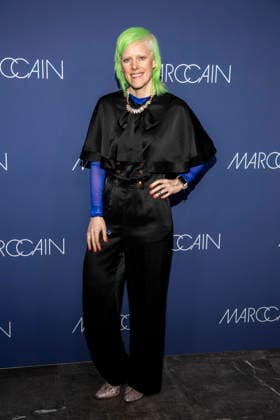 Johanna Keimeyer as a guest on the red carpet at the Marc Cain Fashion Show Echo of now at Funkhaus Berlin on 30 01 2028 Berlin Germany