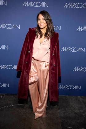 Bettina Zimmermann Actress on the red carpet at the Marc Cain Fashion Show Echo of now at Funkhaus Berlin on 30 01 2028 Berlin Germany