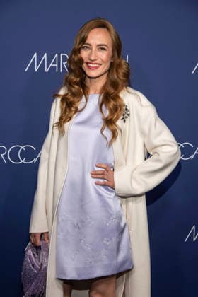 Elizabeth Jagger as a guest on the red carpet at the Marc Cain Fashion Show Echo of now at Funkhaus Berlin on 30 01 2028 Berlin Germany
