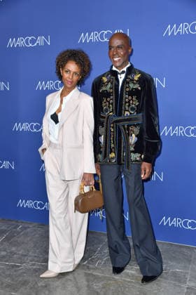 Dennenesch Zoude and Bruce Darnell at the Marc Cain fashion show Echo Of Now at Funkhaus Berlin in Berlin on 30 01 2026