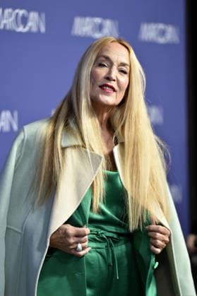 Jerry Hall at the Marc Cain fashion show Echo Of Now at Funkhaus Berlin in Berlin on 30 01 2026