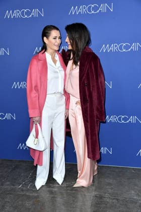 Anja Kling and Bettina Zimmermann at the Marc Cain fashion show Echo Of Now at Funkhaus Berlin in Berlin on 30 01 2026