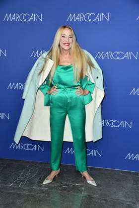 Jerry Hall at the Marc Cain fashion show Echo Of Now at Funkhaus Berlin in Berlin on 30 01 2026
