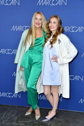 Jerry Hall and Elizabeth Jagger at the Marc Cain fashion show Echo Of Now at Funkhaus Berlin in Berlin on 30 01 2026