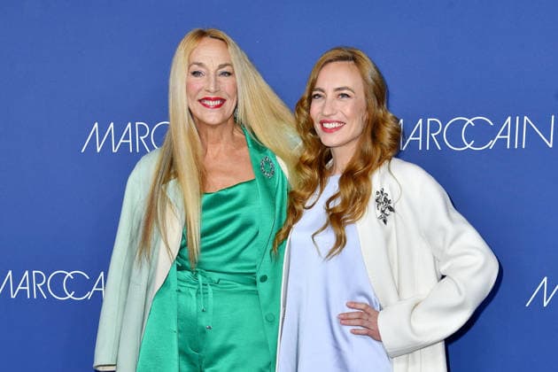 Jerry Hall and Elizabeth Jagger at the Marc Cain fashion show Echo Of Now at Funkhaus Berlin in Berlin on 30 01 2026