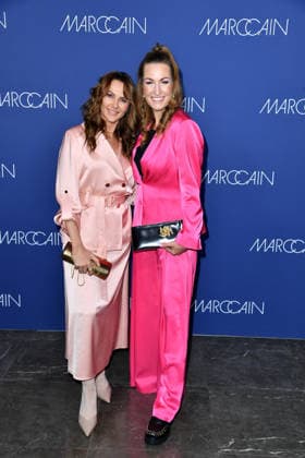 Monika Sozanska and Denise Schindler at the Marc Cain fashion show Echo Of Now at Funkhaus Berlin in Berlin on 30 01 2026