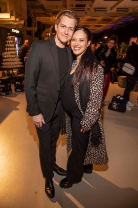 Johannes Heinrichs and Nadja Jo Klapper as guests of Danny Reinke at the Berlin Fashion Week Autumn Winter 2026 at NLND Berlin on 30 01 2026 Berlin Germany