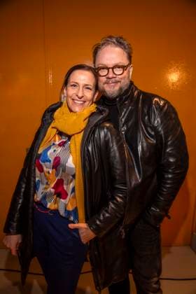 Ulrike Frank and Marc Schubring as guests of Danny Reinke at the Berlin Fashion Week Autumn Winter 2026 at NLND Berlin on 30 01 2026 Berlin Germany