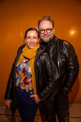 Ulrike Frank and Marc Schubring as guests of Danny Reinke at the Berlin Fashion Week Autumn Winter 2026 at NLND Berlin on 30 01 2026 Berlin Germany