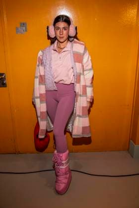 Anastasia Barner as a guest of Danny Reinke at the Berlin Fashion Week Autumn Winter 2026 at NLND Berlin on 30 01 2026 Berlin Germany