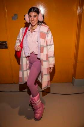 Anastasia Barner as a guest of Danny Reinke at the Berlin Fashion Week Autumn Winter 2026 at NLND Berlin on 30 01 2026 Berlin Germany