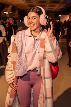Anastasia Barner as a guest of Danny Reinke at the Berlin Fashion Week Autumn Winter 2026 at NLND Berlin on 30 01 2026 Berlin Germany