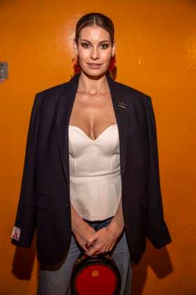 Rebecca Kunikowski as a guest of Danny Reinke at the Berlin Fashion Week Autumn Winter 2026 at NLND Berlin on 30 01 2026 Berlin Germany
