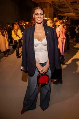 Rebecca Kunikowski as a guest of Danny Reinke at the Berlin Fashion Week Autumn Winter 2026 at NLND Berlin on 30 01 2026 Berlin Germany