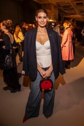 Rebecca Kunikowski as a guest of Danny Reinke at the Berlin Fashion Week Autumn Winter 2026 at NLND Berlin on 30 01 2026 Berlin Germany