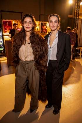 Anne Werner and Jana Klinge as guests of Danny Reinke at Berlin Fashion Week Autumn Winter 2026 at NLND Berlin on 30 01 2026 Berlin Germany