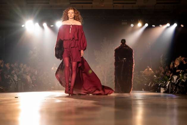 Model on the catwalk catwalk with Danny Reinke at Berlin Fashion Week Autumn Winter 2026 at NLND Berlin on 30 01 2026 Berlin Germany