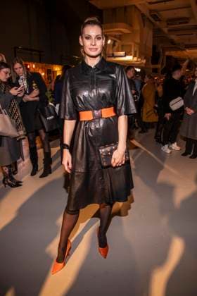 Rebecca Kunikowski as a guest of Killian Kerner at the Berlin Fashion Week Autumn Winter 2026 at NLND Berlin on 30 01 2026 Berlin Germany