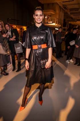 Rebecca Kunikowski as a guest of Killian Kerner at the Berlin Fashion Week Autumn Winter 2026 at NLND Berlin on 30 01 2026 Berlin Germany