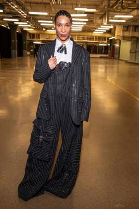 Annabelle Mandeng as a guest of Killian Kerner at the Berlin Fashion Week Autumn Winter 2026 at NLND Berlin on 30 01 2026 Berlin Germany