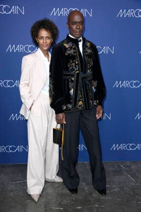 Dennenesch Zoude and Bruce Darnell at the Marc Cain Fashion Show ECHO of now at Berlin Fashion Week A W 2026 at Funkhaus Berlin Berlin, 30 01 2026 Foto:xN.xKubelkax xFuturexImagex cain_6157