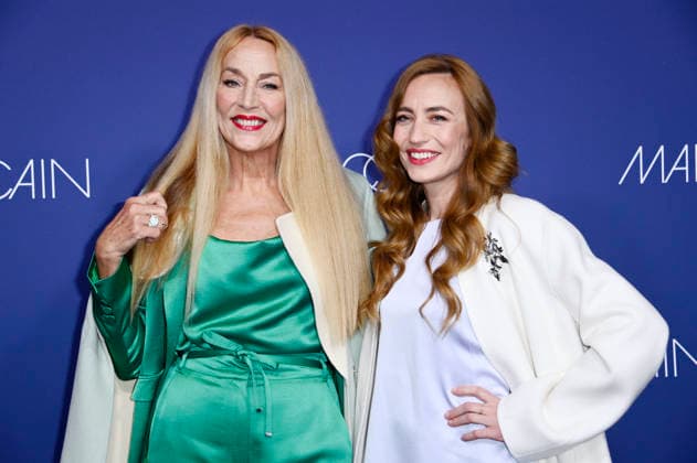 Jerry Hall and Elizabeth Jagger at the Marc Cain Fashion Show ECHO of now at Berlin Fashion Week A W 2026 at Funkhaus Berlin Berlin, 30 01 2026 Foto:xN.xKubelkax xFuturexImagex cain_6215