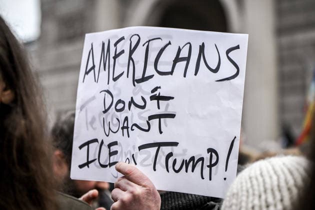 January 31, 2026, Milan, Mi, Italy: January 31, 2026, Milan. ICE OUT. Left-wing protest against the possible presence of U.S. Special Forces during the Milan-Cortina Winter Olympics. Milan Italy  - ZUMAa289 20260131_zia_a289_065 Copyright: xNicolaxMarfisix