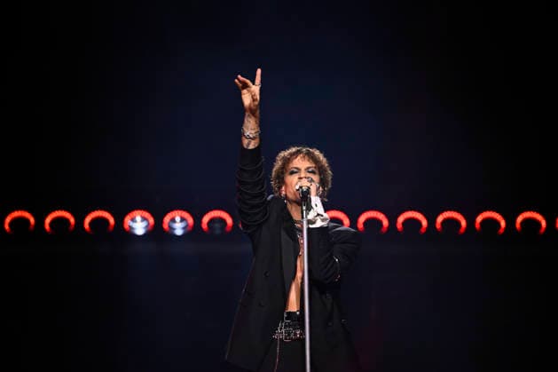 LINKÖPING, SWEDEN 20260131 Greczula with the entry Half of Me on stage during Saturdays round 1 of Melodifestivalen 2026 Saab arena in Linköping LINKÖPING SWEDEN x10060x  Copyright: xHenrikxMontgomery TTx MELODIFESTIVALEN 2026 LINKÖPING jNB3yIZNCp4