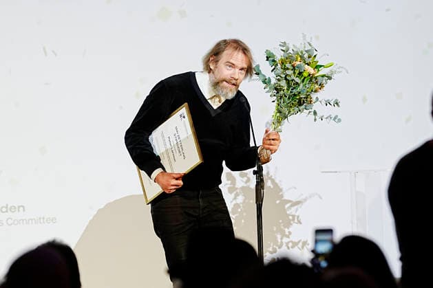 GOTHENBURG, SWEDEN 20260131 Peter Larsson is awarded the Mai Zetterling Scholarship during the closing gala of the Göteborg Film Festival, where this years Dragon Awards are presented at the Draken Hotel in Göteborg GOTHENBURG, SWEDEN x9200x  Copyright: xBjörnxLarssonxRosvall TTx DRAGON AWARDS 2026 U4_JqYikvQI