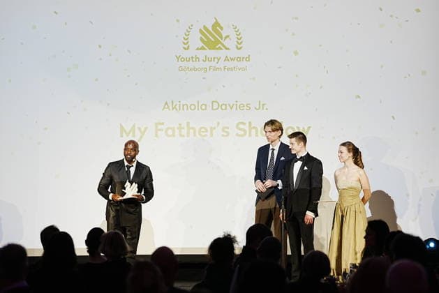 GÖTEBORG, SWEDEN 20260131 Youth Jury Dragon Award awarded to My Fathers™s Shadow by Akinola Davies Jr , who is not present during the closing gala of the Göteborg Film Festival where this years Dragon Awards are presented at Hotel Draken in Gothenburg GÖTEBORG SWEDEN x9200x  Copyright: xBjörnxLarssonxRosvall TTx DRAGON AWARDS 2026 nMWhHfHcvK0