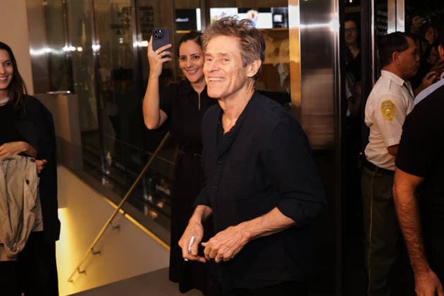 US actor Willem Dafoe in Buenos Aires BUENOS AIRES, ARGENTINA – JANUARY 31: US actor Willem Dafoe signs autographs at the premiere of the film The Souffleur at the Malba Museum in Buenos Aires, Argentina, on January 31, 2026. Dafoe presented the low-budget independent film directed by Argentine filmmaker Gastón Solnicki during the screening held at the Museum of Latin American Art of Buenos Aires (Malba), which was attended by members of Argentina’s artistic community and fans. Luciano Gonzalez Anadolu Buenos Aires Argentina. Editorial use only. Please get in touch for any other usage.  Copyright: x2026xAnadoluxLucianoxGonzalezx