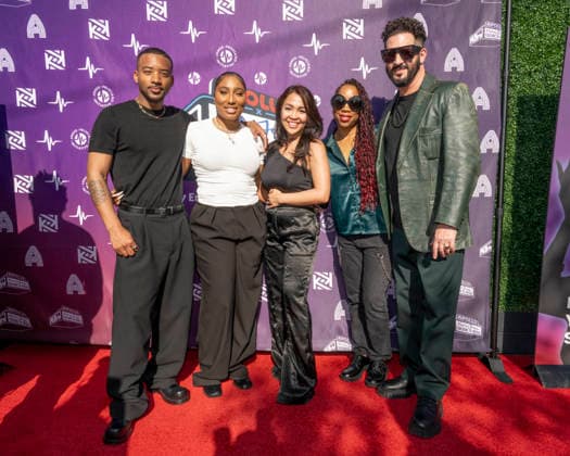 January 31, 2026, Los Angeles, California, USA: (L-R) ALGEE SMITH, DESIREE TALLEY, MARIA-KARMINA LANDICHO, DANETTE BUCK, AND JON B. attend The Apollo x Kwanza Jones Presents Culture In Motion. Los Angeles USA - ZUMAb173 20260131_aap_b173_034 Copyright: xBillyxBennightx