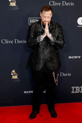 Jelly Roll arrives on the red carpet for the Pre-Grammy Gala on the eve of the 68th Annual Grammy Awards in Los Angeles on Saturday, January 31, 2026.  LAP20260131905 CAROLINExBREHMAN