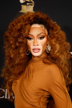 Winnie Harlow arrives on the red carpet for the Pre-Grammy Gala on the eve of the 68th Annual Grammy Awards in Los Angeles on Saturday, January 31, 2026.  LAP20260131929 CAROLINExBREHMAN